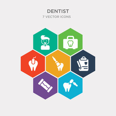 simple set of dental care, chewing gum, medical list, scraping icons, contains such as icons tampon, aid, baby dental and more. 64x64 pixel perfect. infographics vector