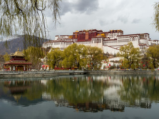 View of the Potala Palace in Tibet Autonomous Region, China.