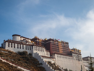 View of the Potala Palace in Tibet Autonomous Region, China.