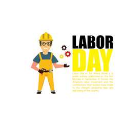 Happy Labor Day banner. Design template. Vector illustration - Vector