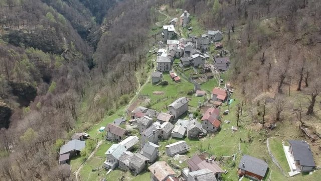 The village of Codera in the italian alps