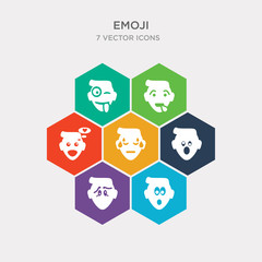 simple set of surprised emoji, suspect emoji, suspicious emoji, sweating icons, contains such as icons thinking ti tongue and more. 64x64 pixel perfect. infographics vector