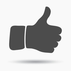Hand Drawn Thumb Up Businessman Hand Gesture Illustration On White Isolated Background