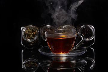 Assortment of dry tea.