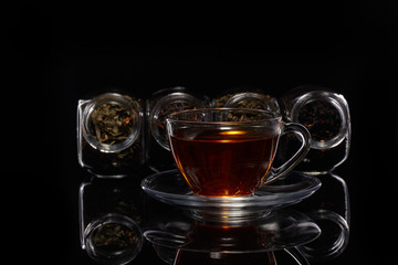 Assortment of dry tea.