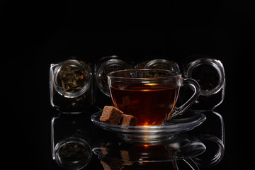 Assortment of dry tea.