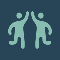 Color icon give five in jump