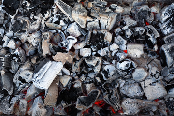 Background of hot coals