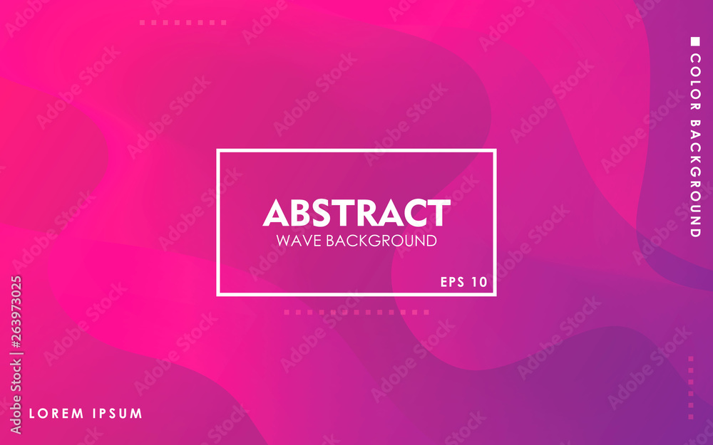 Poster modern ultraviolet wave background. purple fluid abstract dynamic shape composition.