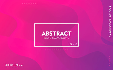 Modern ultraviolet wave background. Purple fluid abstract dynamic shape composition.