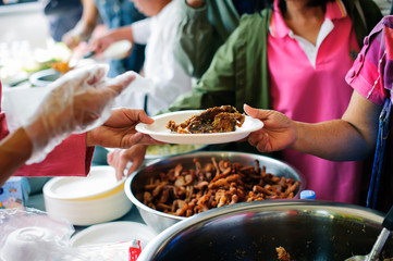 concept of begging food : Share Food Helping Homeless People in Society on Earth: The Concept of Hunger Hunger