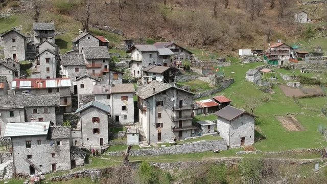 The village of Codera in the italian alps