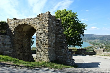 Fototapeta na wymiar Italy, Umbria: Ruins of Montecolognola in Perugia area.