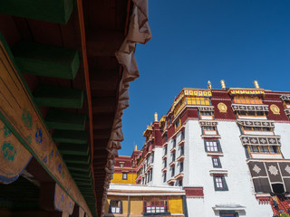 View of the Potala Palace in Tibet Autonomous Region, China.
