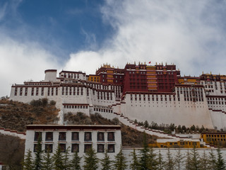 View of the Potala Palace in Tibet Autonomous Region, China.