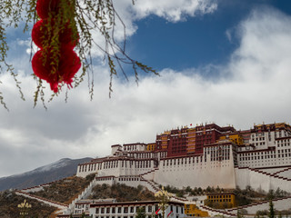 View of the Potala Palace in Tibet Autonomous Region, China.