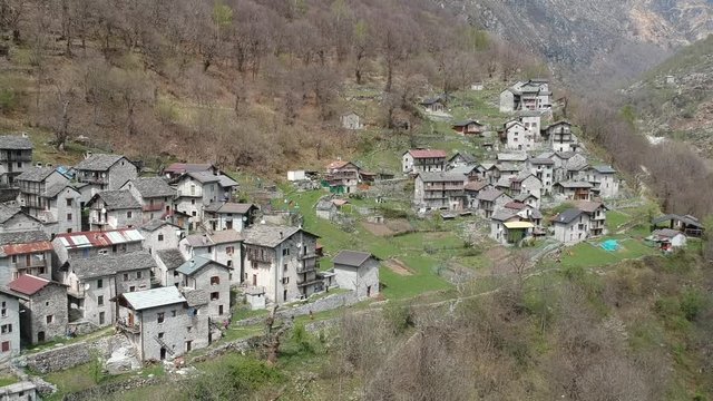 The village of Codera in the italian alps