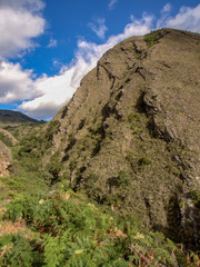 Panoramic view of the Cerro Negro (Black Hill), a mountain near the colonial town of Villa de Leiva, in the Andean mountains of central Colombia.