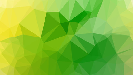 Fototapeta na wymiar Green and Yellow Low Poly Abstract Background