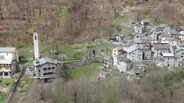 The village of Codera in the italian alps