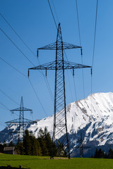 Strom in den Alpen