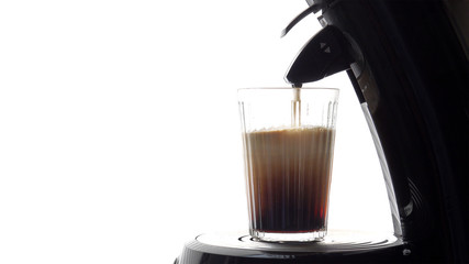 glass of fresh coffee