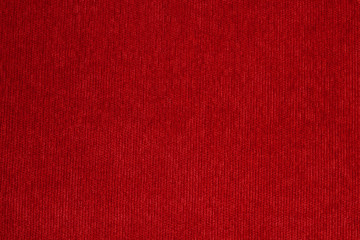 The fabric is red corduroy.