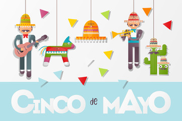 Naklejka premium Cinco de Mayo Banner