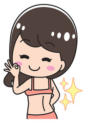 Woman with a beautiful back