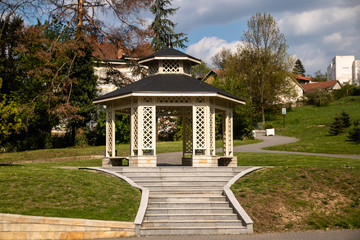 Fototapeta premium Public SPA in public park in Vrnjacka Banja, Serbia