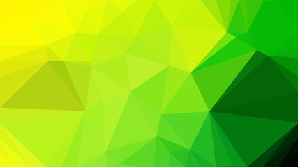 Plakat Green and Yellow Geometric Polygon Background