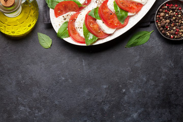 Delicious italian caprese salad