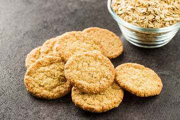 Crispy oatmeal cookies.