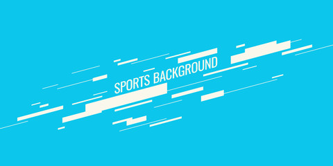 Modern colored poster for sports. Vector graphics