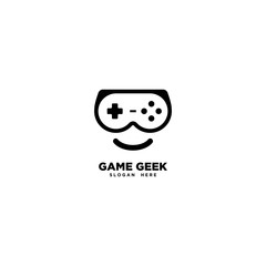 Game Geek logo template, vector illustration - Vector