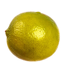 ripe lime flavored. on a white background