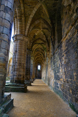 Fototapeta na wymiar Kirkstall Abbey in Leeds, West Yorkshire, England