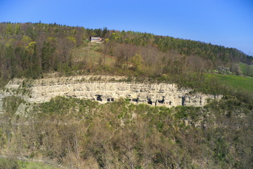 Felsenburg Buchfart. Vogelperspektive.