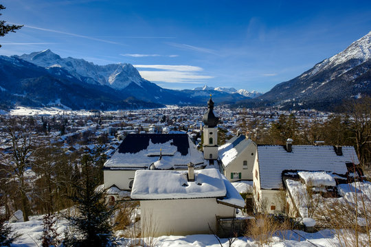 Germany, Bavaria, Upper Bavaria, Garmisch Partenkirchen, pilgrimage church St. Anton