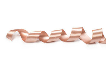 Beautiful  ribbon on white background