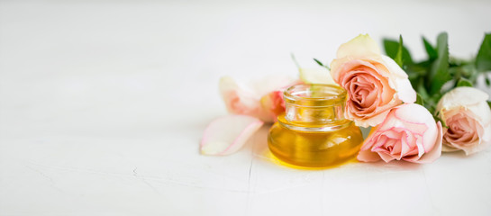 Rose oil bottle