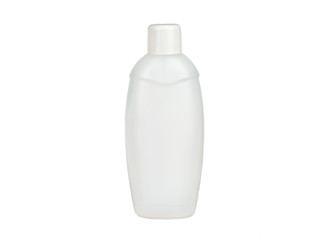 Plastic shampoo bottle