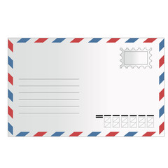 Post envelope from the front. Envelope for urgent, military and state mail.