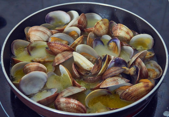 clams and shellfish