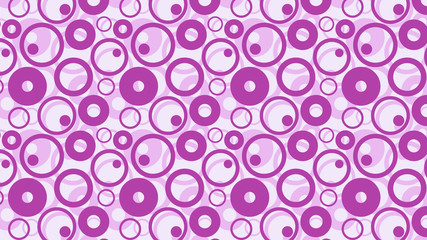 Obraz na płótnie Canvas Purple Seamless Circle Background Pattern Graphic
