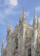 Fototapeta na wymiar Milan Cathedral - Duomo di Milano. Lombardy. Italy
