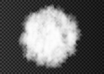 Explosion  smoke spiral  track isolated on transparent background. © alenaohneva