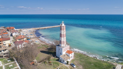 Fototapeta na wymiar The oldest lighthouse on the balkan peninsular, Shabla, Bulgaria