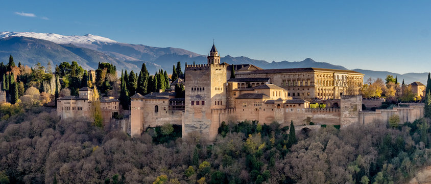 Vista panorámica de la Alhambra de Granda