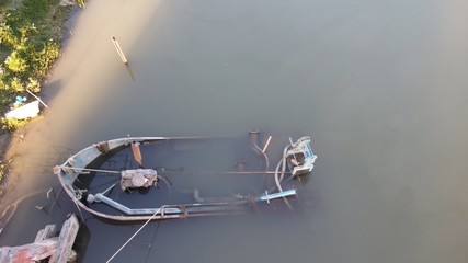 Sunken boat